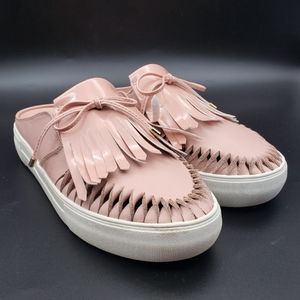 J/Slides Amara Fringe Mule Women's Size 8.5 Pink